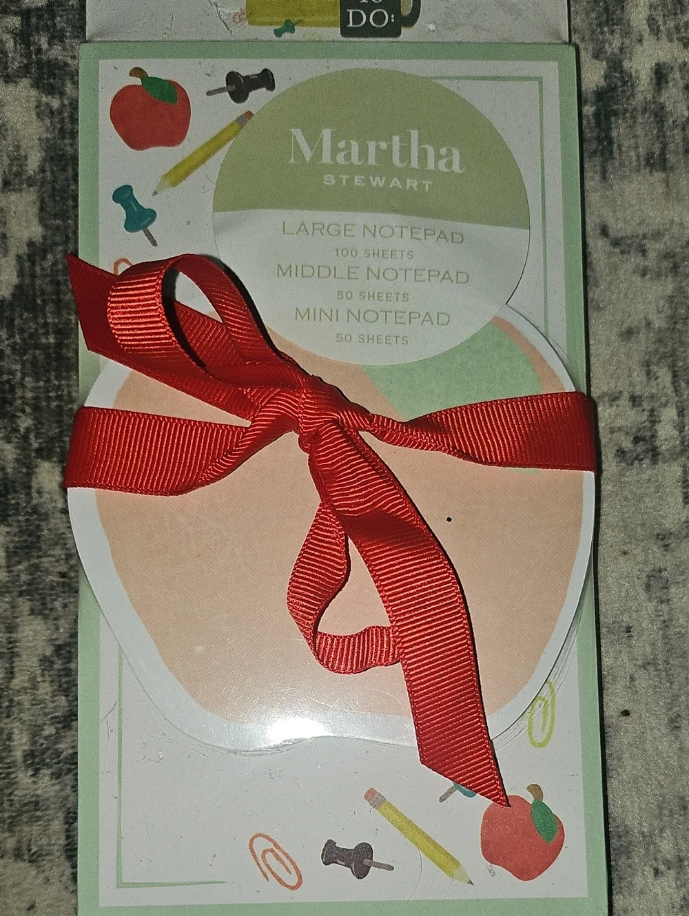 Martha Stewart Teachers Gift Notepads